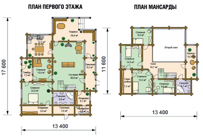 Дом на берегу озера план